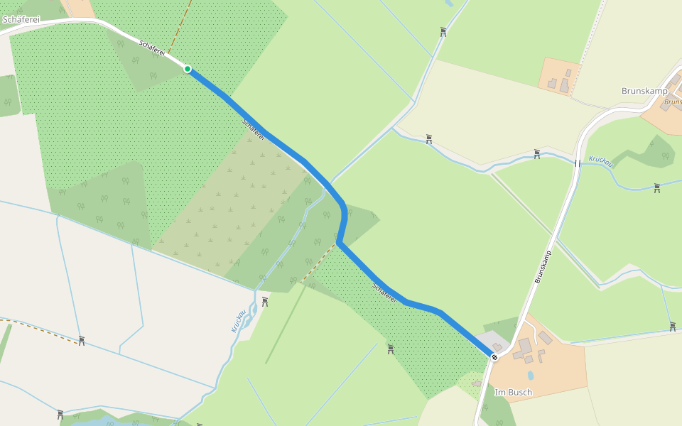 Schäferei walking route map in Alveslohe