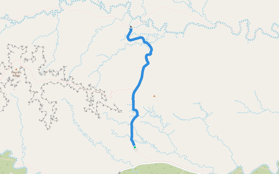 Trail D - Canyon Loop Trail walking route map in Quitaque