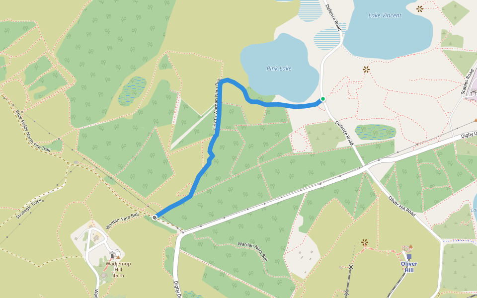 Link to Wardan Nara Bidi walking route map in Rottnest Island