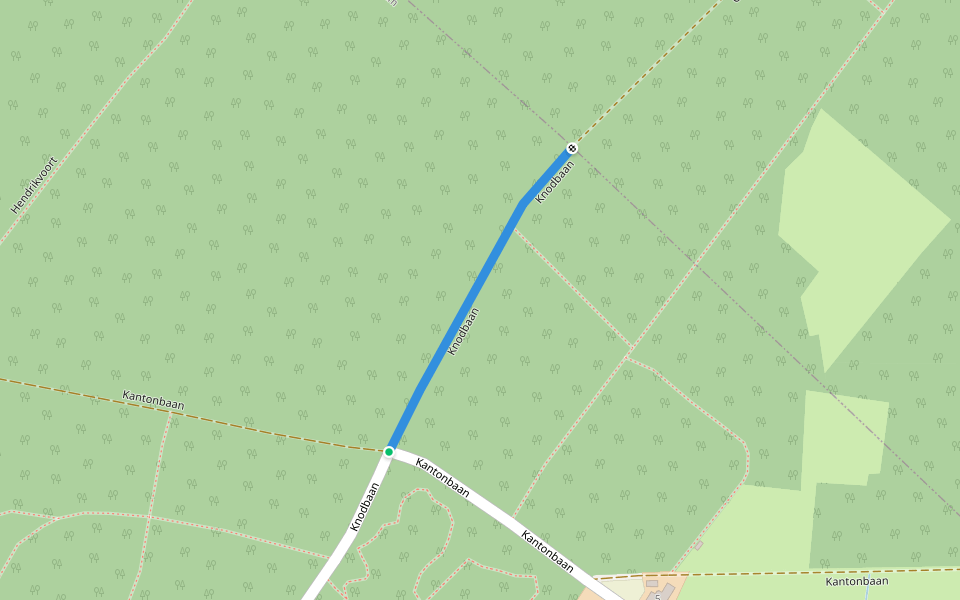 Knodbaan walking route map in Ranst