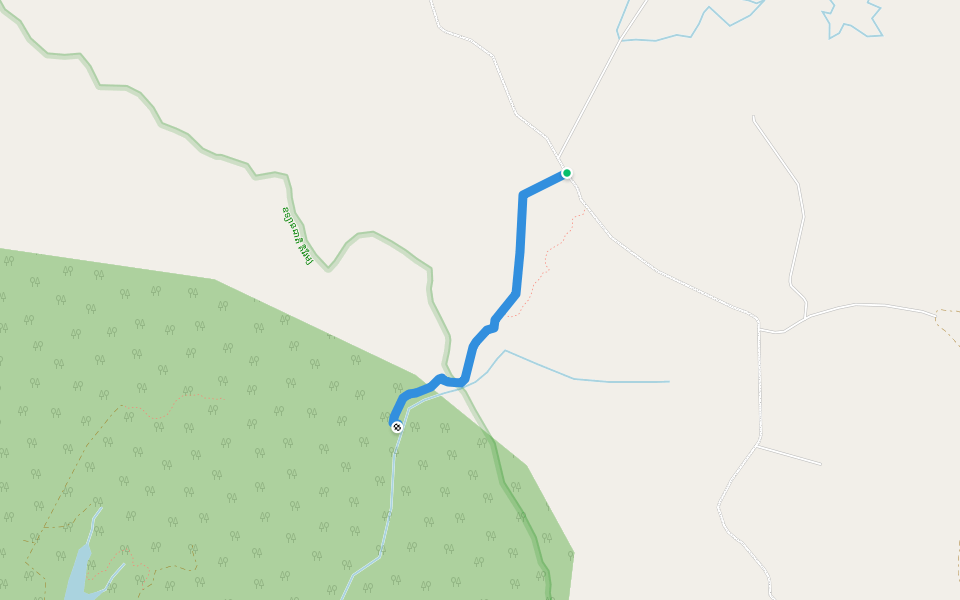 path to Chambok Waterfall walking route map in ឃុំ ក្រាំងដីវ៉ាយ