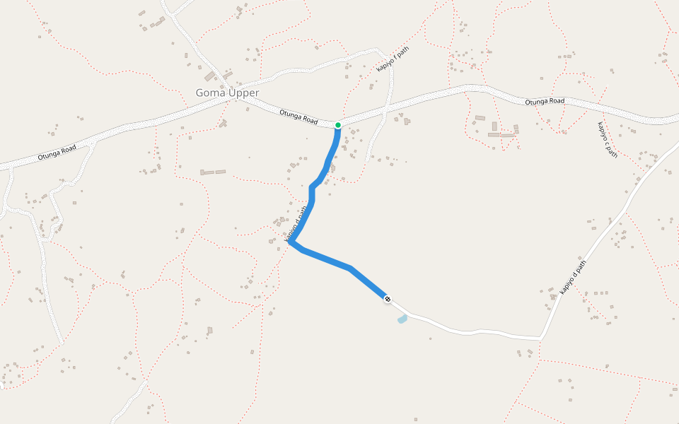 kapiyo d path walking route map in Bondo