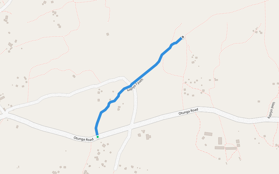 kapiyo f path walking route map in Bondo
