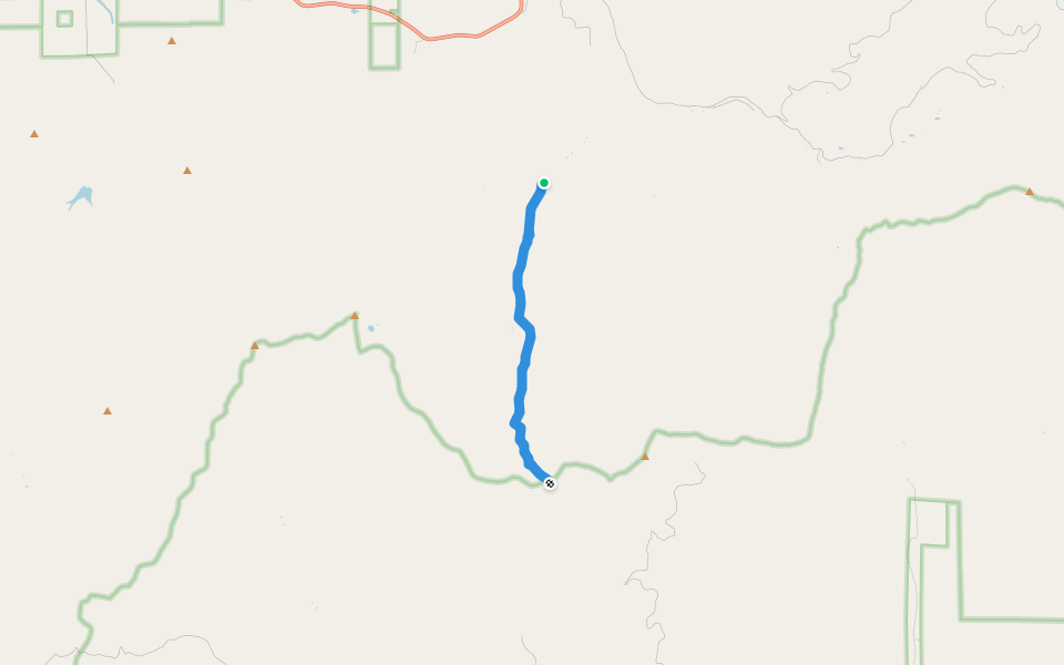 Long Branch 489 trail walking route map in Sargents