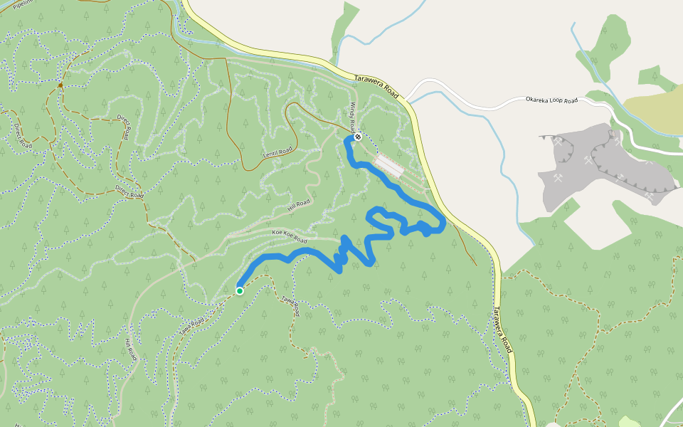 Eagle vs Shark walking route map in Rotorua