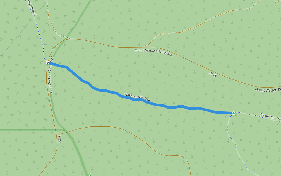 Watson Lake Trail Hiking Truckee, California Pacer