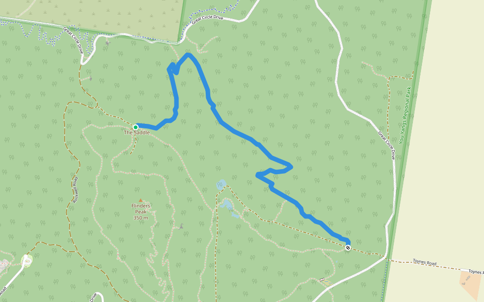 Northern Range Walk walking route map in Little River