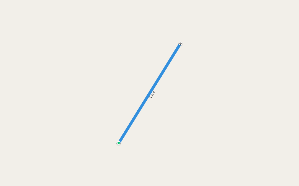 Cave walking route map in Caramoan