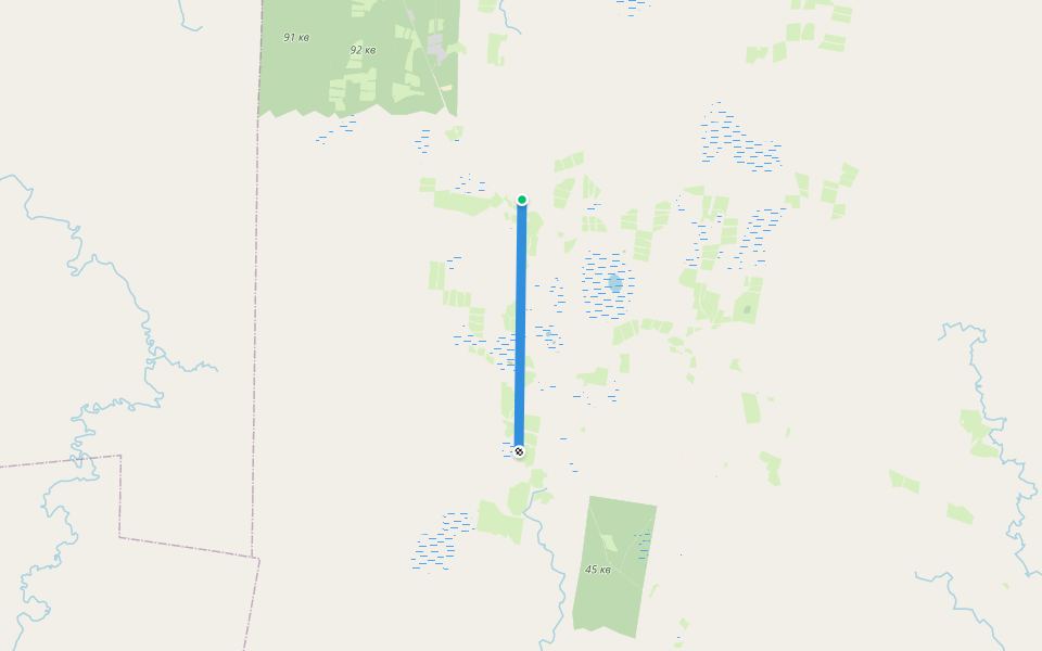 кв walking route map in Ozepnoye