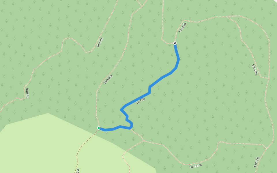 La Ola walking route map in Calvià