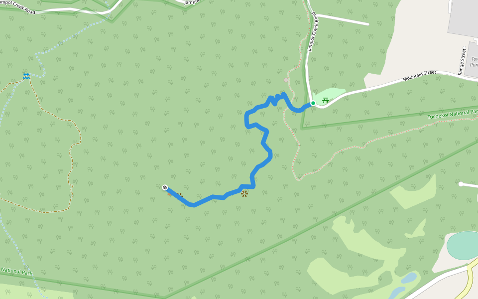 Mt Cooroora Hiking Trail walking route map in Pomona