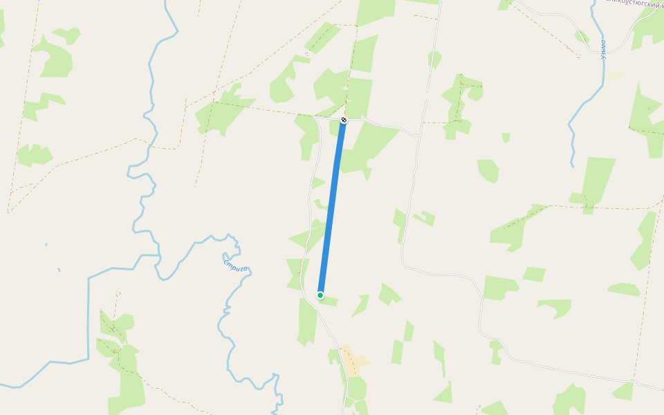 кв 58/37 walking route map in Molodykh