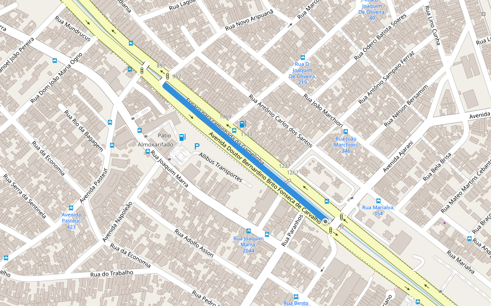 Espaço para caminhada da Gamelinha