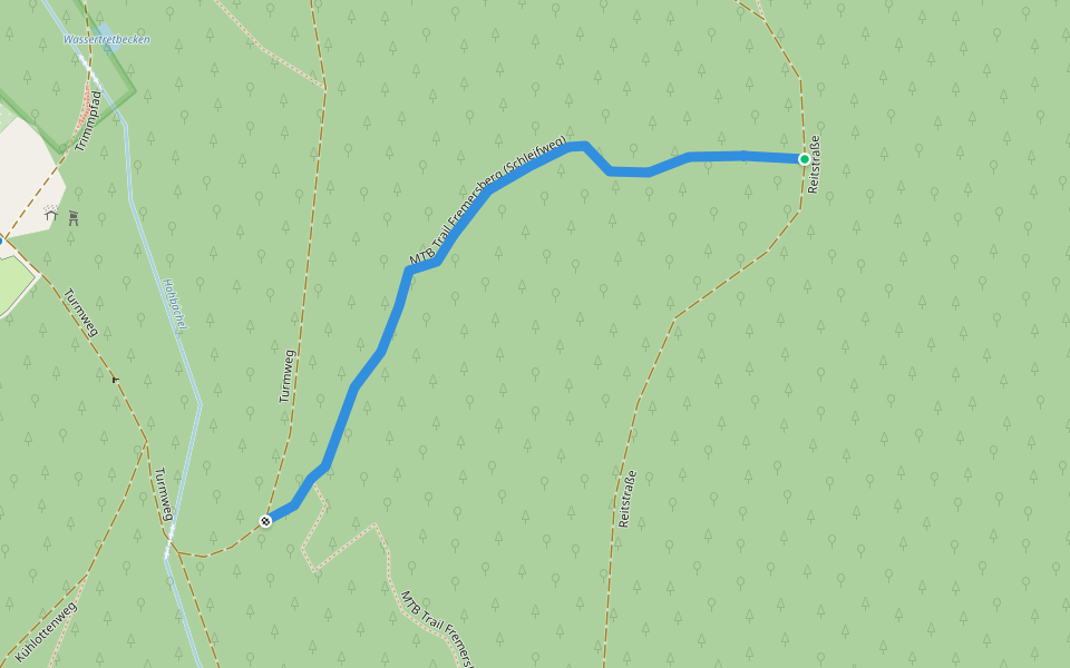 MTB Trail Fremersberg (Schleifweg) walking route map in Sinzheim