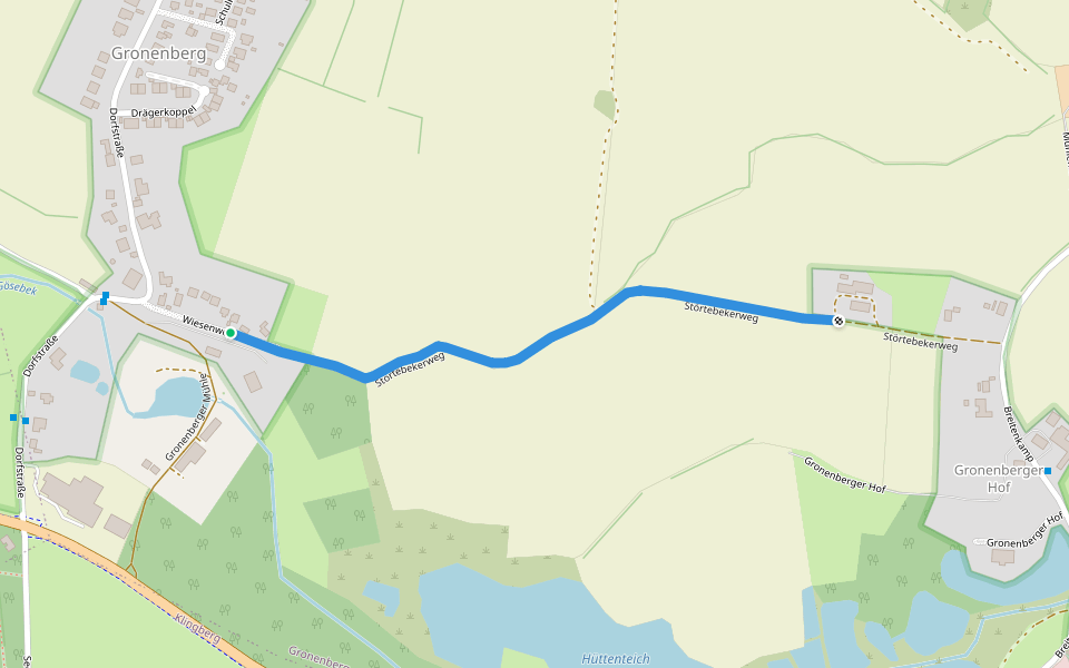 Störtebekerweg walking route map in Scharbeutz