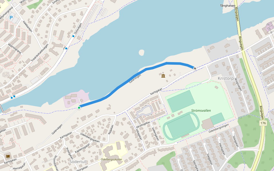 Galärstigen walking route map in Strömstad