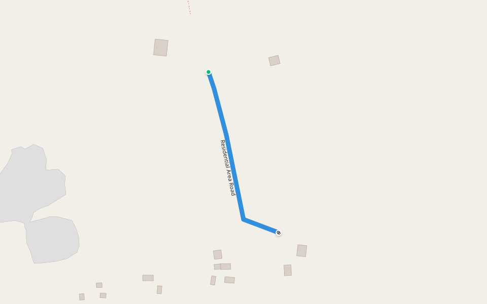 Residential Area Road walking route map in Jamirtta