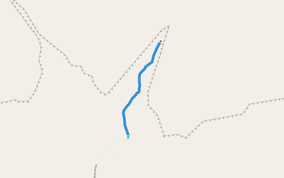 Emma Gorge Walk Trail walking route map in Durack