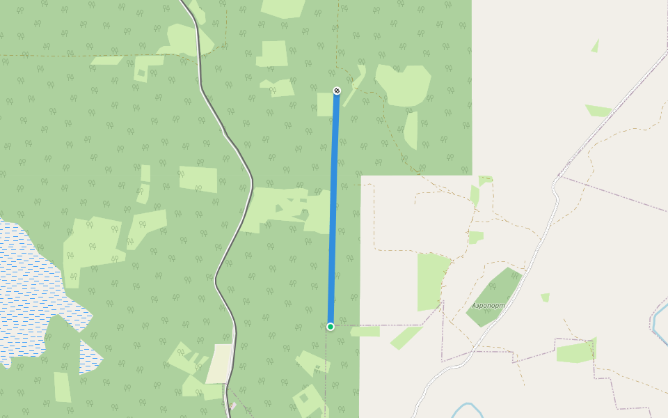 кв walking route map in Kulikovo