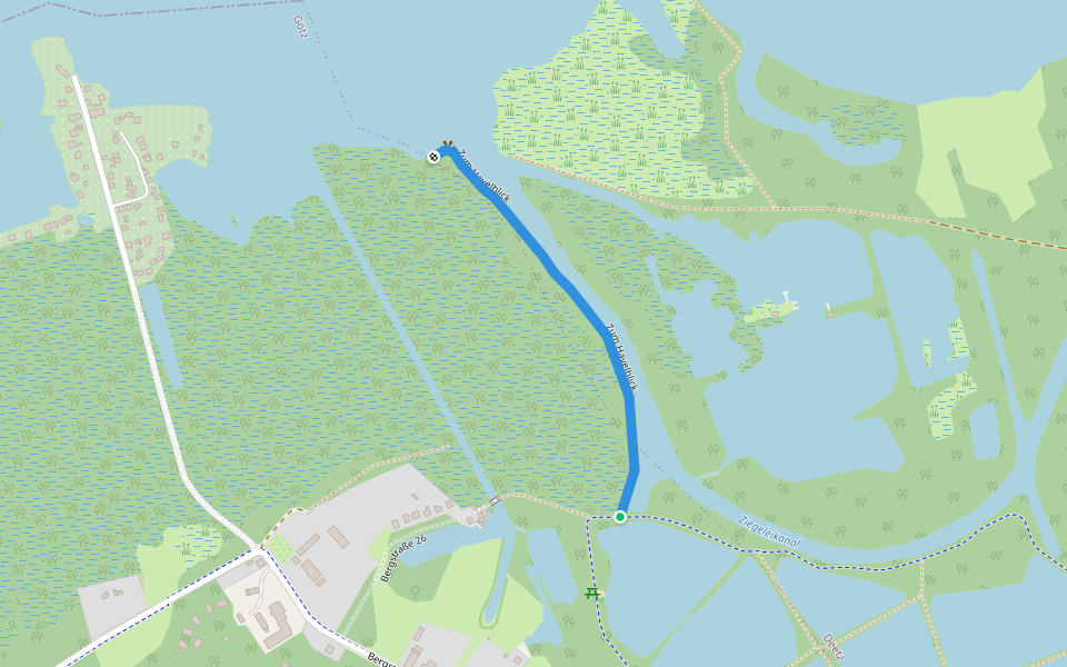 Zum Havelblick walking route map in Groß Kreutz (Havel)