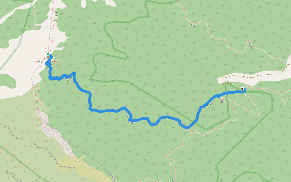 312a walking route map in Campinola