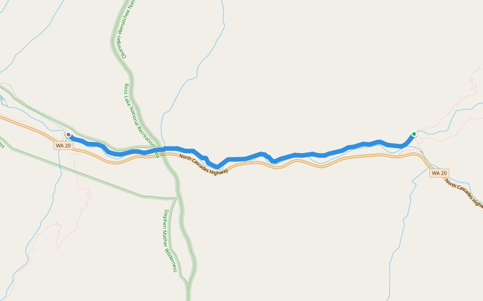 Ruby Creek Trail walking route map in Cedar Crossing