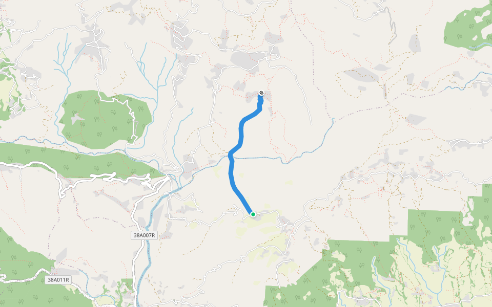 Thani mai Temple Subway walking route map in Basantapur
