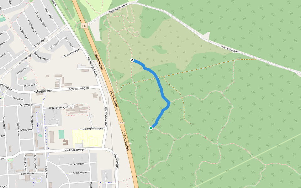 MTB -spår walking route map in Surahammar