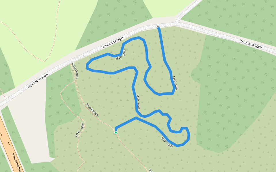 MTP -spår walking route map in Surahammar