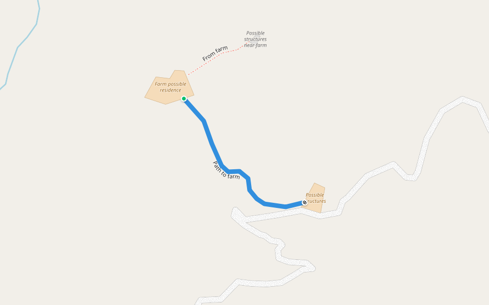 Path to farm walking route map in Bichaur