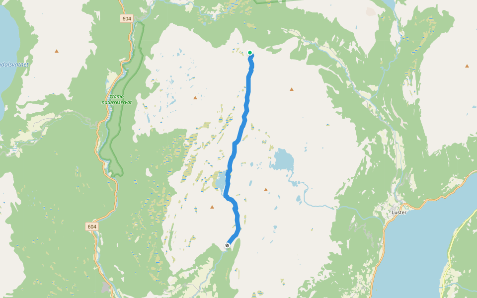 bre47 walking route map in Luster