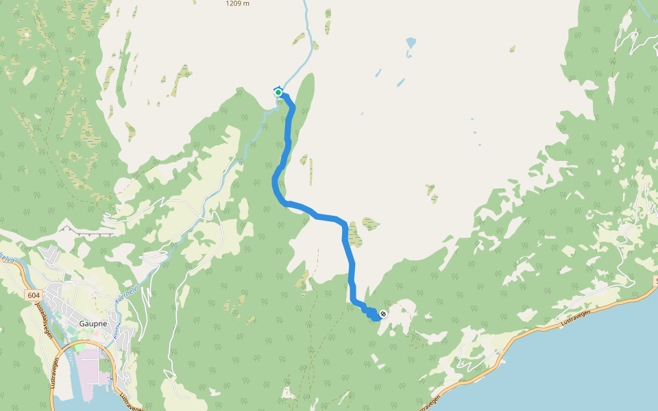 bre48 walking route map in Gaupne