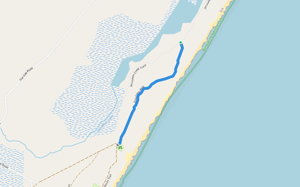 Emu Loop Walk walking route map in Esk