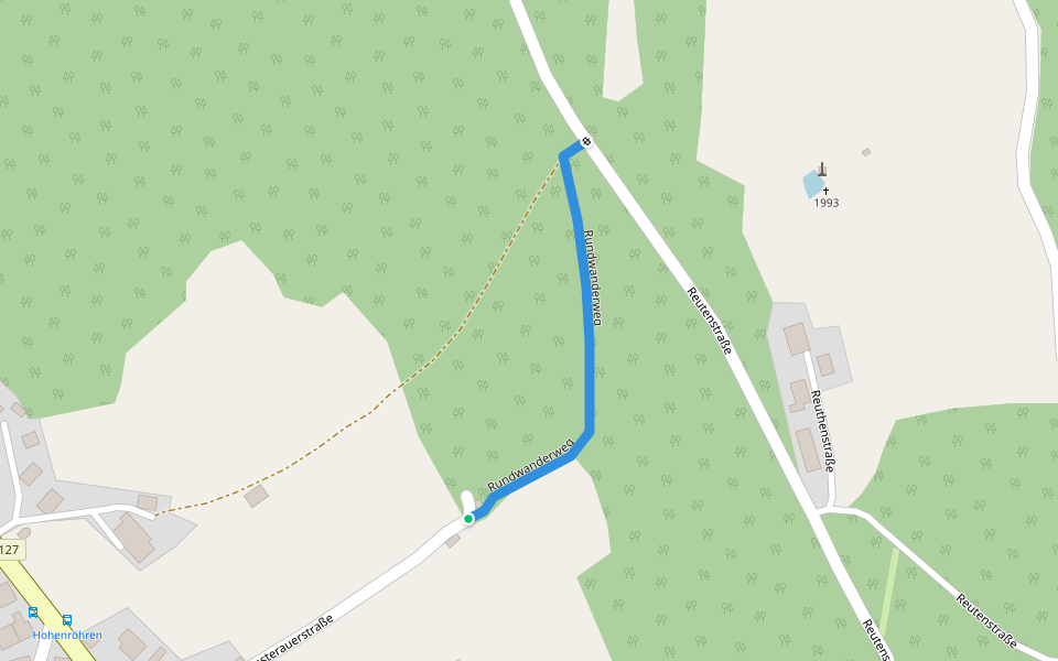 Rundwanderweg walking route map in Mauth