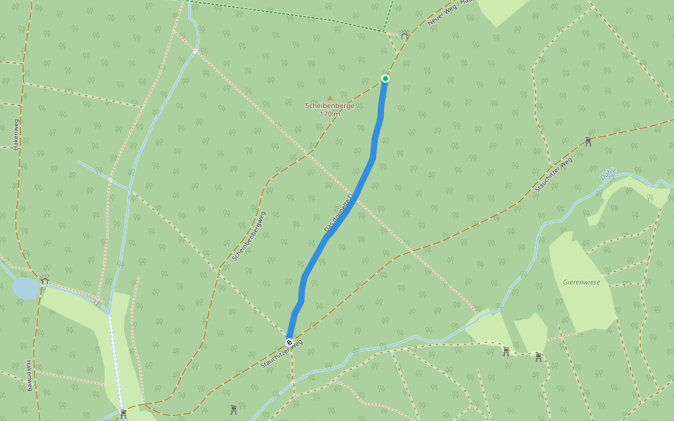 Das doppelte D walking route map in Dahlen