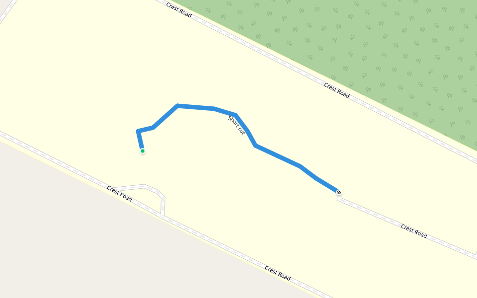Short cut walking route map in Chokkahalli