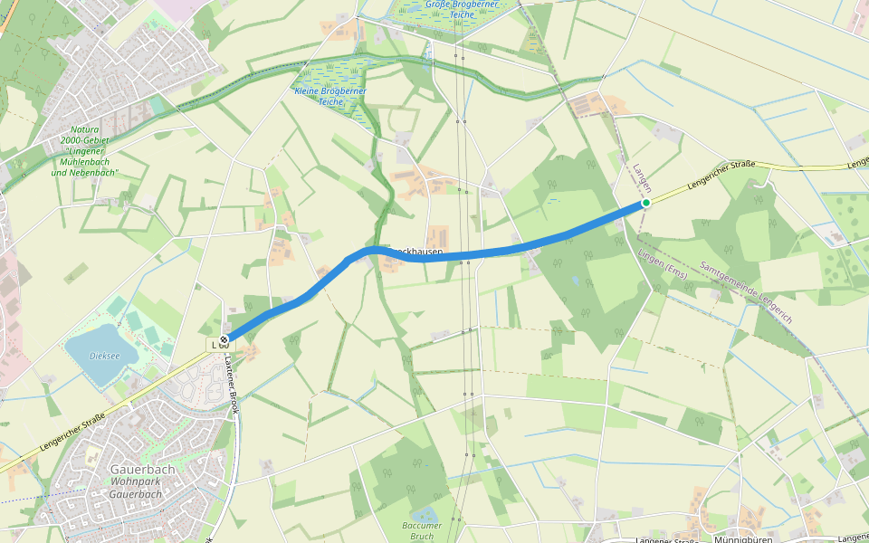 Brockhausen walking route map in Lingen (Ems)
