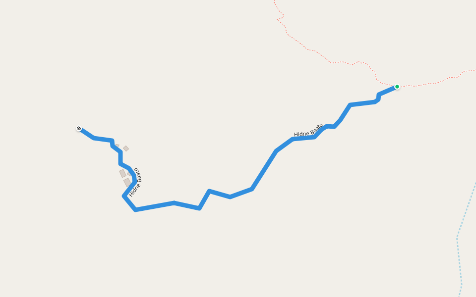 Hidne Baato walking route map in Gothadi