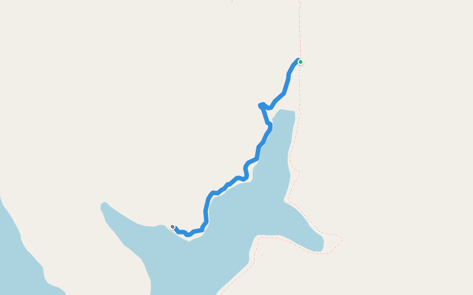 Bead Lake Spur Trail walking route map in Newport
