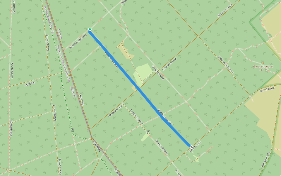 Waldheimatpfad walking route map in Viernheim