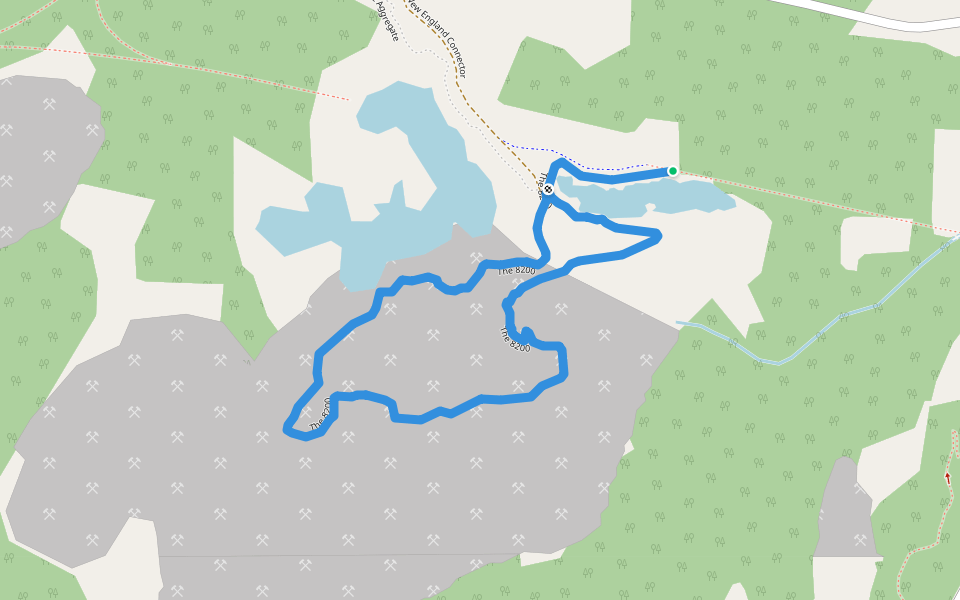 The 8200 walking route map in Cumberland Bay