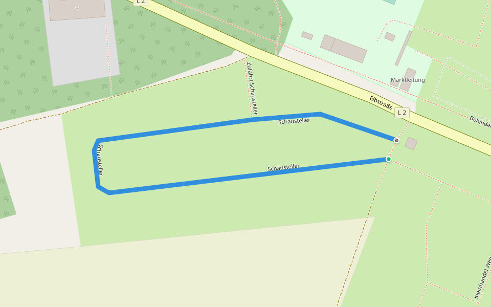 Schausteller walking route map in Havelberg