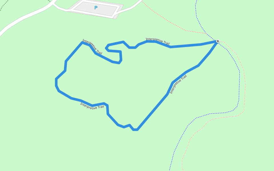 Interpretive Trail walking route map in Hastings