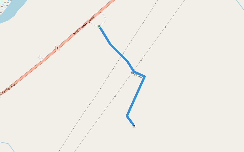 Starlight Trail walking route map in Cape Ray