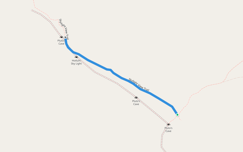 Skylight View Trail walking route map in Montague