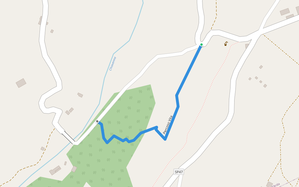Percoso Vita walking route map in Lugagnano Val D'arda