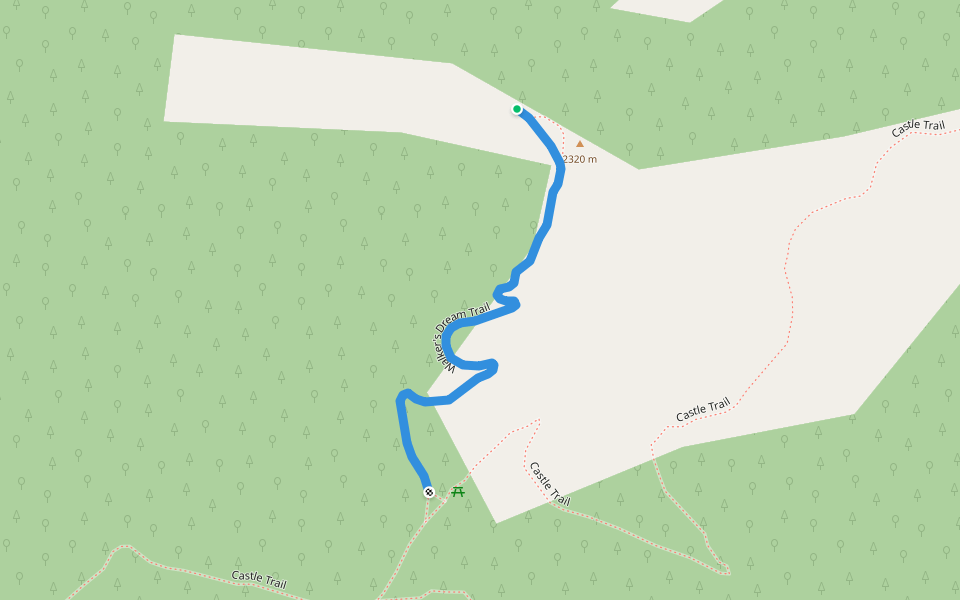 Walker's Dream Trail walking route map in Morrison