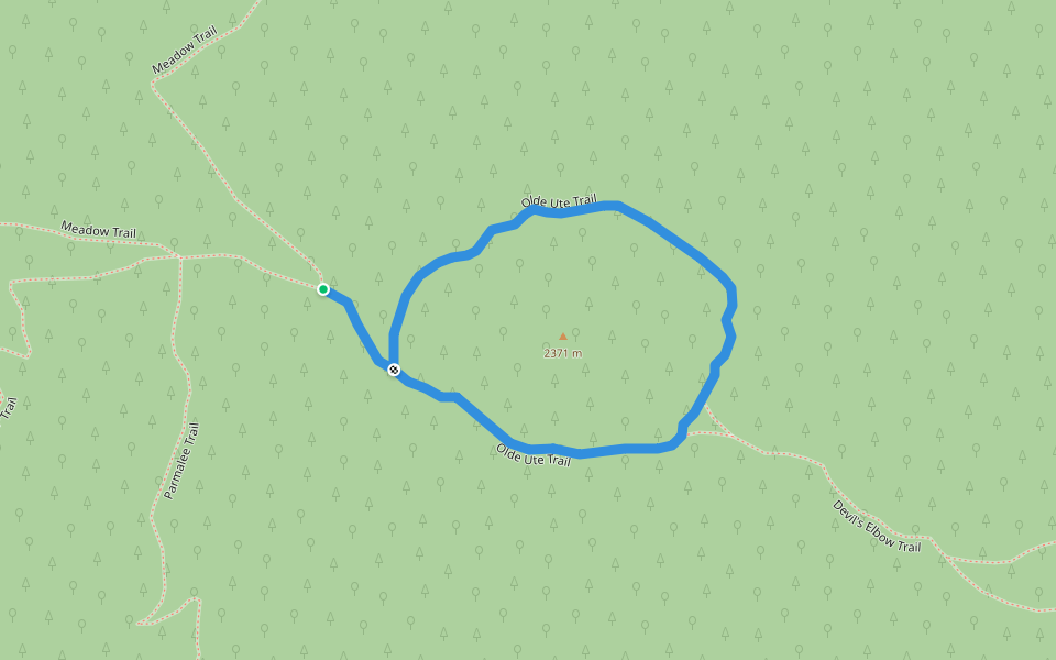 Olde Ute Trail walking route map in Morrison