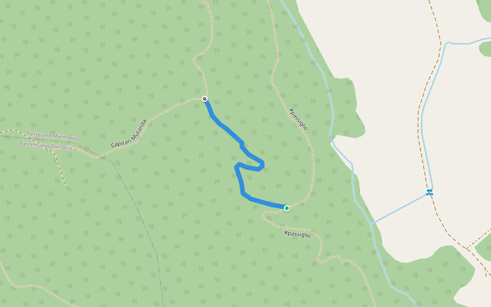 la canalina walking route map in Boscorotondo