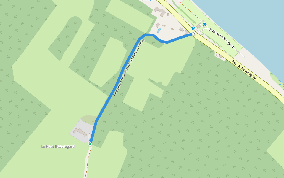 Chemin de Beauregard à la Maison Neuve walking route map in Gennes-Val-de-Loire